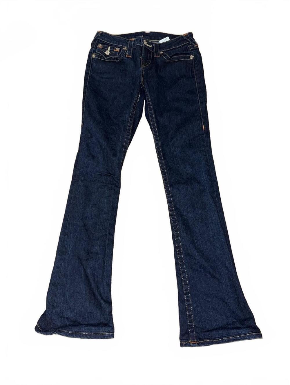 Women's True Religion Dark Wash Flared Jeans Size 26" Waist
